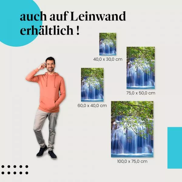 Magischer Wasserfall: Oase im Dschungel | Postereck 0632 Magischer Wasserfall: Oase im Dschungel | Postereck 0632